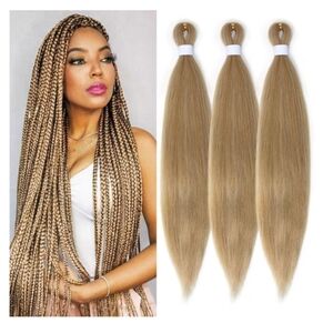 Ash Blonde Pre Stretched Braiding Hair